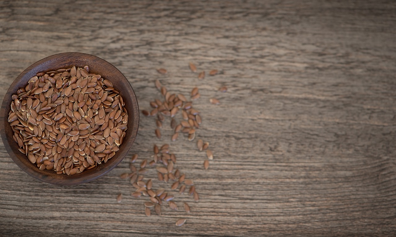 linseed, seeds, meal