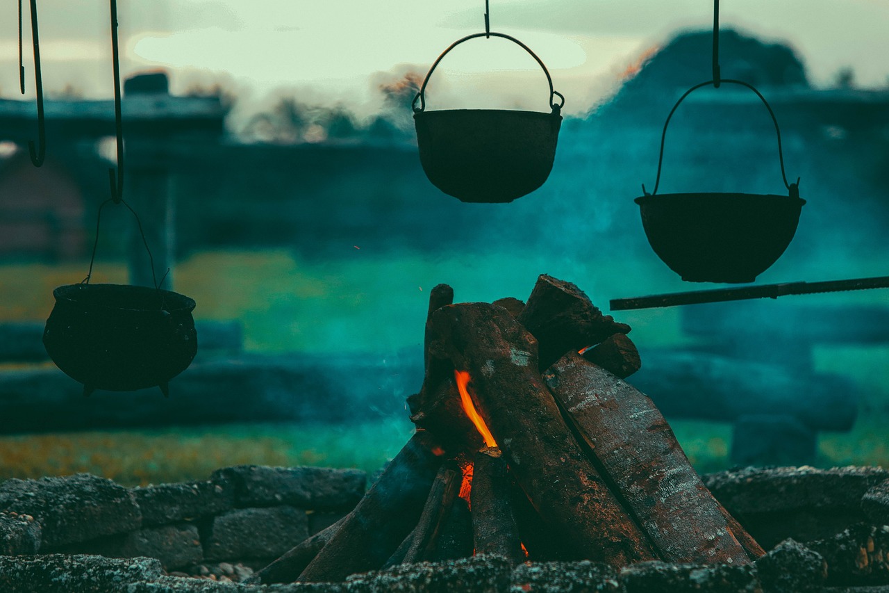 campfire, burning, camping, close up, cooking, cooking pots, fire, firewood, hot, pots, smoke, wood, embers, heat, campfire, camping, camping, camping, camping, camping, cooking, fire