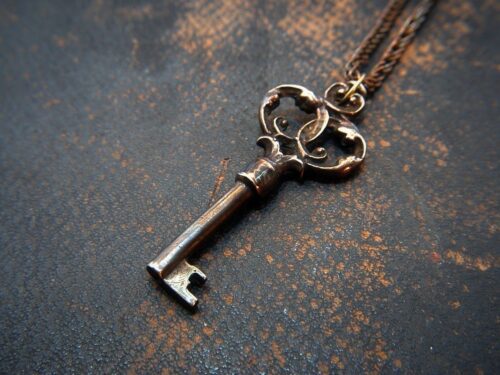 key, pendant, iron