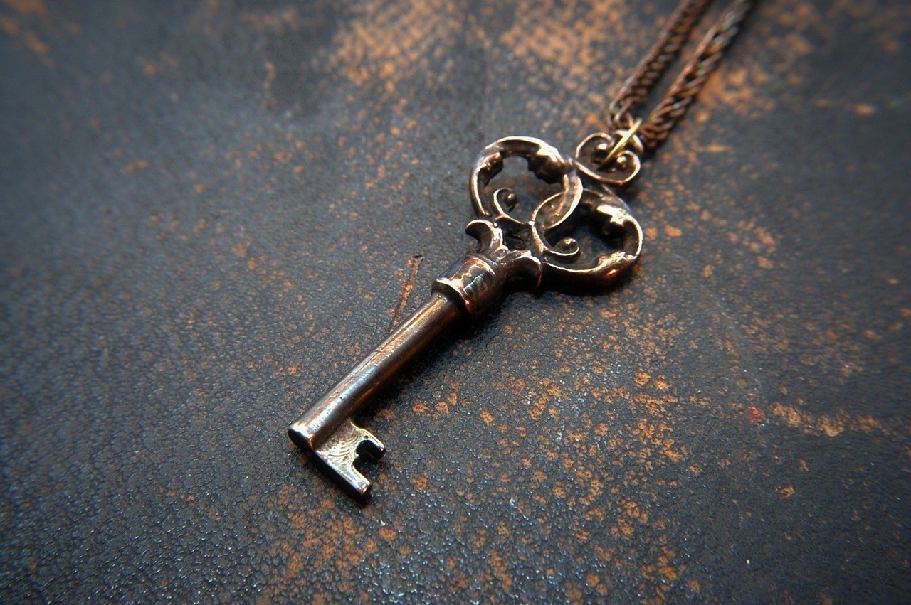 key, pendant, iron