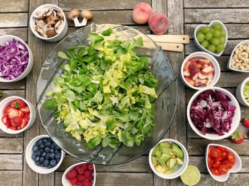 salad, fruit, berry