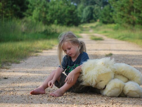 girl, teddy bear, toy, child, childhood, little, play, outdoors, dirt road, sitting, kid, stuffed animal, stuffed toy, girl, teddy bear, teddy bear, teddy bear, teddy bear, teddy bear, toy, child, child, play, dirt road, kid