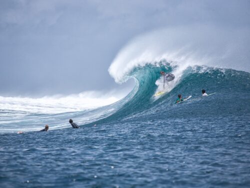 surf, surfing, big wave