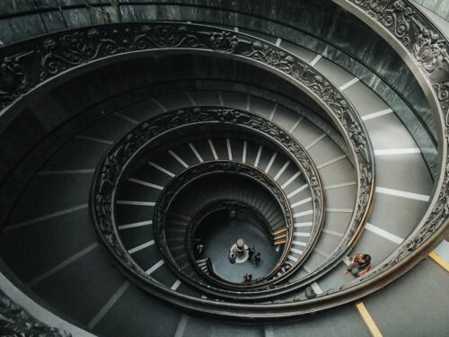 stairway, spiral stairs, architecture