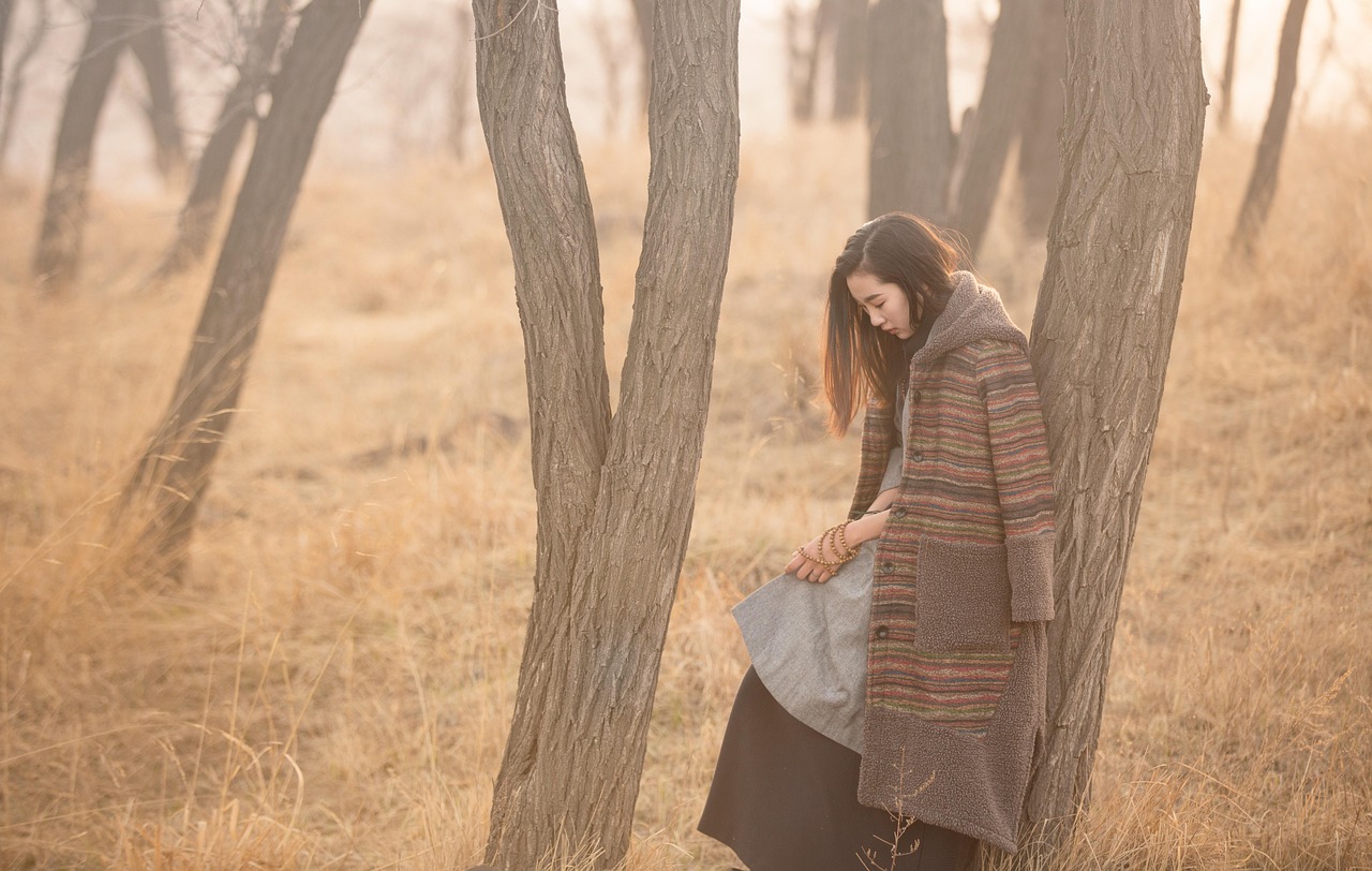 forest, woods, woman, grass, girl, thinking, autumn, autumn outfit, girl, thinking, thinking, thinking, thinking, nature, thinking, autumn