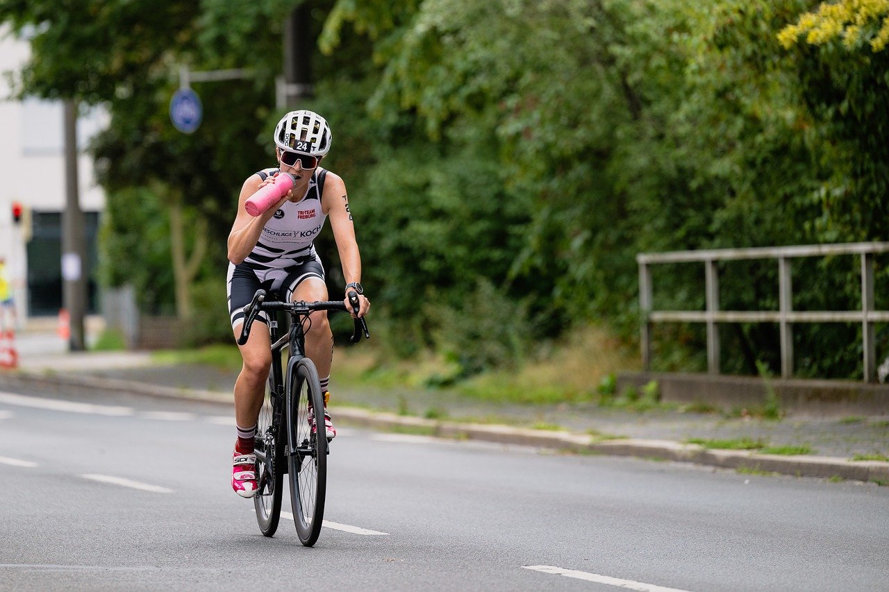 cycling, road bike, human