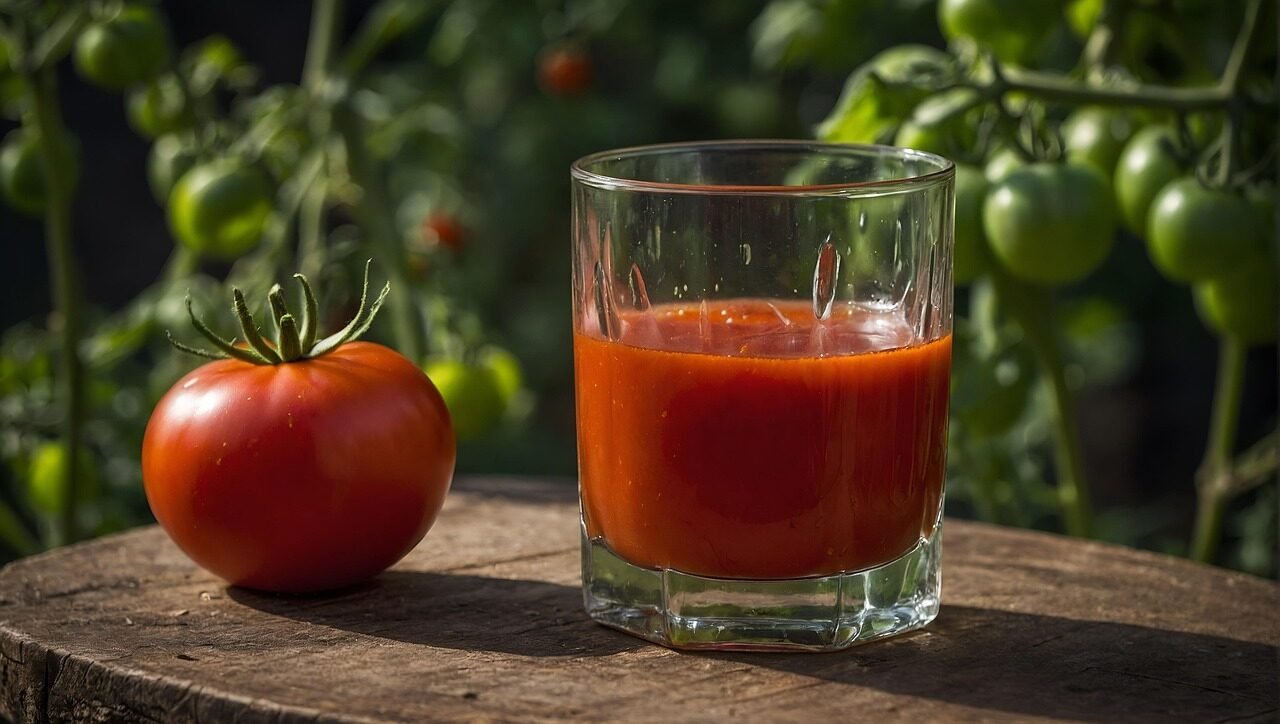 ai generated, tomato, tomato juice, nature, fruit, juice, drink, beverage, refreshment, glass, summer, refreshing, fruit juice, fruit drink, vitamins