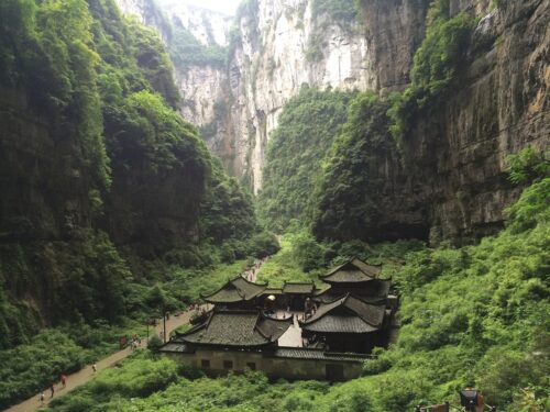 zen, canyon, ancient town