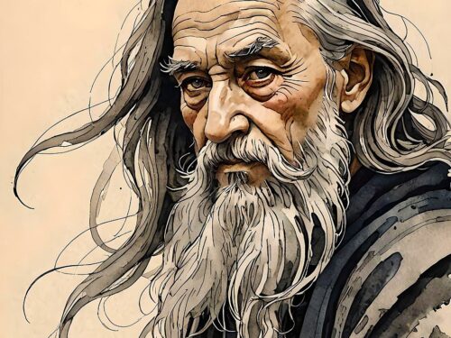 ai generated, man, sketch, old, beard, longhair, wise, philosopher, philosophy, plato, person, sage, image, drawing