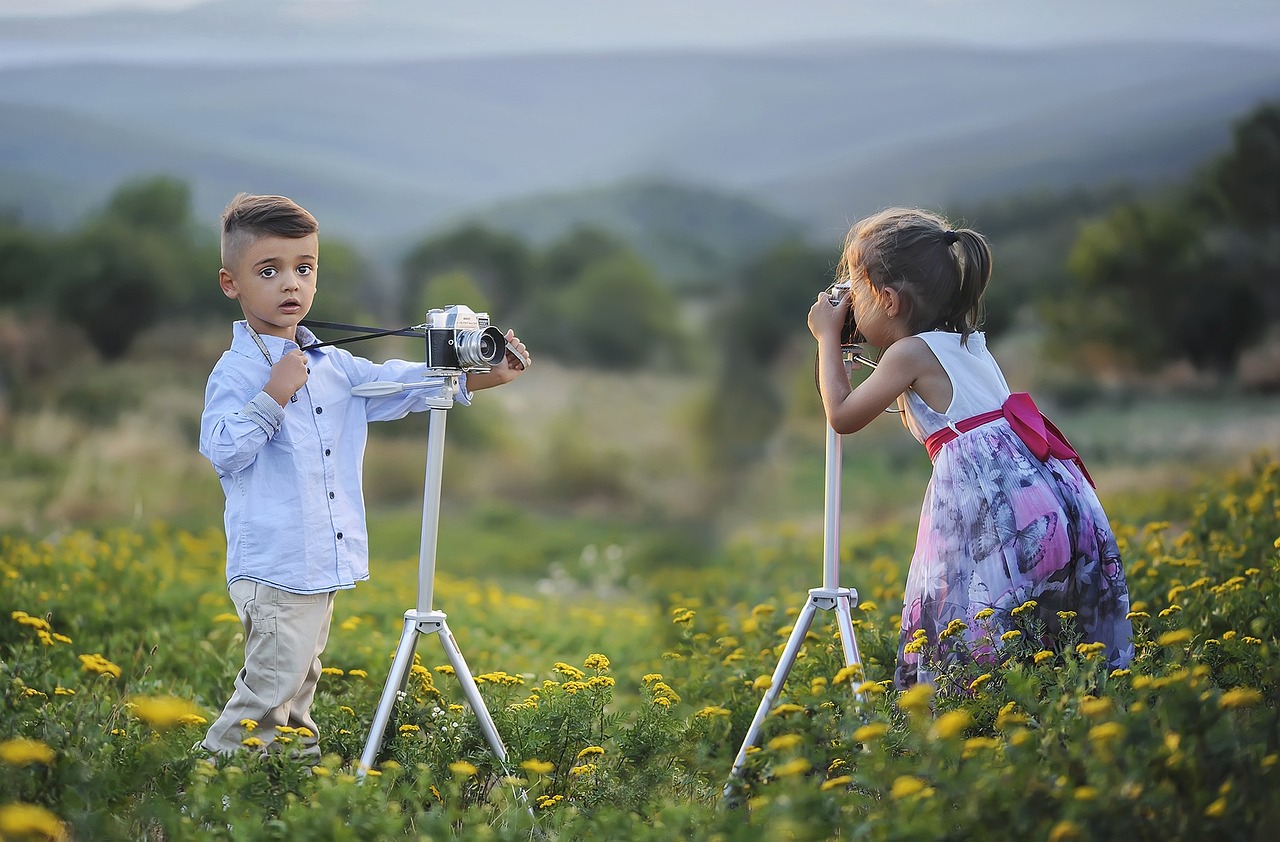 children, photographers, taking pictures, boy, girl, kids, young, fashion, siblings, brother, sister, friends, playing, posing, childhood, flower field, outdoors, nature, children, children, children, children, children, boy, boy, kids, kids, kids, friends, friends, friends