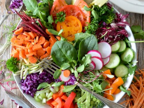 close-up photo of vegetable salad