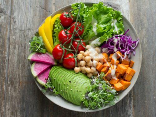 bowl of vegetable salads