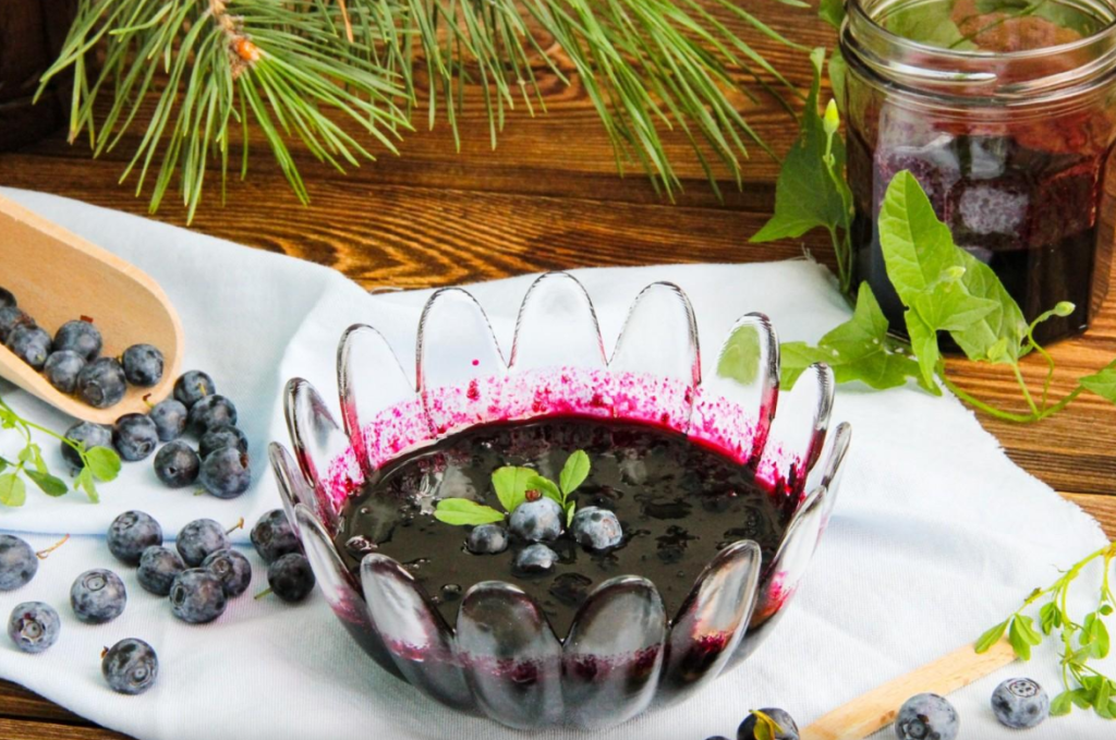 Mėlynių uogienės receptas