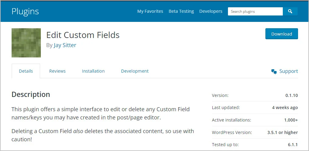 redaguoti pasirinktinius laukus wp org