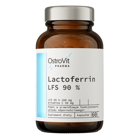 OstroVit Pharma Lactoferrin LFS 90% 60 kapsulių